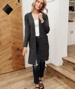 Ave Shops One Of The Girls Cardi In Charcoal Clothing