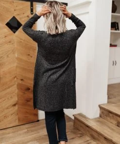 Ave Shops One Of The Girls Cardi In Charcoal Clothing