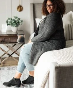 Ave Shops One Of The Girls Cardi In Charcoal Clothing