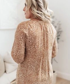 Ave Shops Open Sky Boho Tunic - Marigold Long Sleeve Top for Women 15 Ave Shops Open Sky Boho Tunic In Marigold Long Sleeve Tops