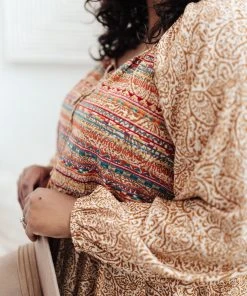 Ave Shops Open Sky Boho Tunic - Marigold Long Sleeve Top for Women 20 Ave Shops Open Sky Boho Tunic In Marigold Long Sleeve Tops