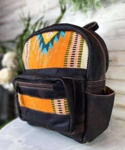 American Darling Orange Aztec Traveler Backpack