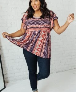 Ave Shops Short Sleeve Tops Paisley Tee