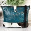 Myra Patina Floral Embossed & Cowhide Crossbody Handbags & Wallets
