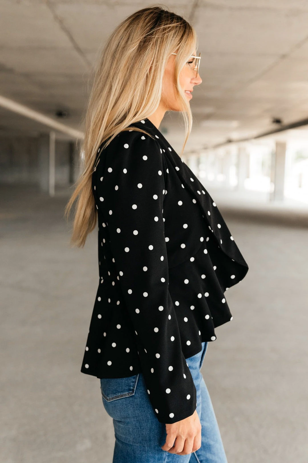 Ave Shops Perfect Polka Dot Blazer - Stylish Long Sleeve Tops for Women 5 Ave Shops Perfect Polka Dot Blazer Long Sleeve Tops