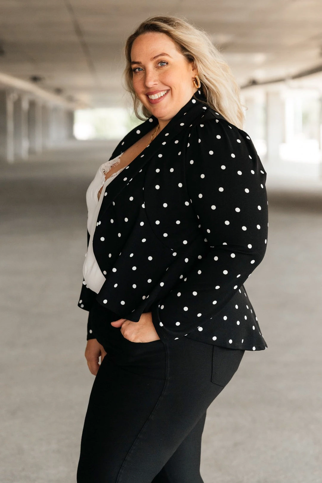 Ave Shops Perfect Polka Dot Blazer - Stylish Long Sleeve Tops for Women 7 Ave Shops Perfect Polka Dot Blazer Long Sleeve Tops