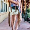 Myra Perfect Story Teal Metallic Cowhide Crossbody Handbag New Arrivals