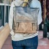 Jen & Co >> MEGA SALE << Pewter Valerie Flapover Backpack