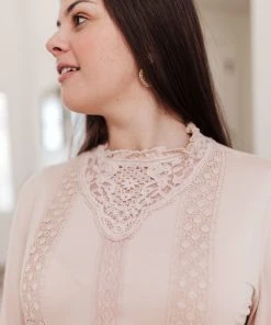 Ave Shops Picture This Blush Long Sleeve Top - Stylish & Comfortable Women's Blouse 34 Ave Shops Picture This Top In Blush Clothing