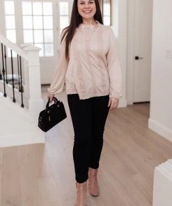 Ave Shops Picture This Blush Long Sleeve Top - Stylish & Comfortable Women's Blouse 32 Ave Shops Picture This Top In Blush Clothing