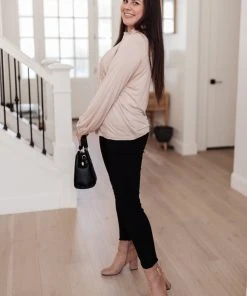 Ave Shops Picture This Blush Long Sleeve Top - Stylish & Comfortable Women's Blouse 44 Ave Shops Picture This Top In Blush Clothing