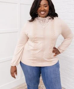 Ave Shops Picture This Blush Long Sleeve Top - Stylish & Comfortable Women's Blouse 28 Ave Shops Picture This Top In Blush Clothing