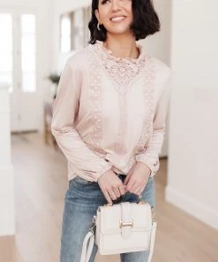 Ave Shops Picture This Blush Long Sleeve Top - Stylish & Comfortable Women's Blouse 38 Ave Shops Picture This Top In Blush Clothing