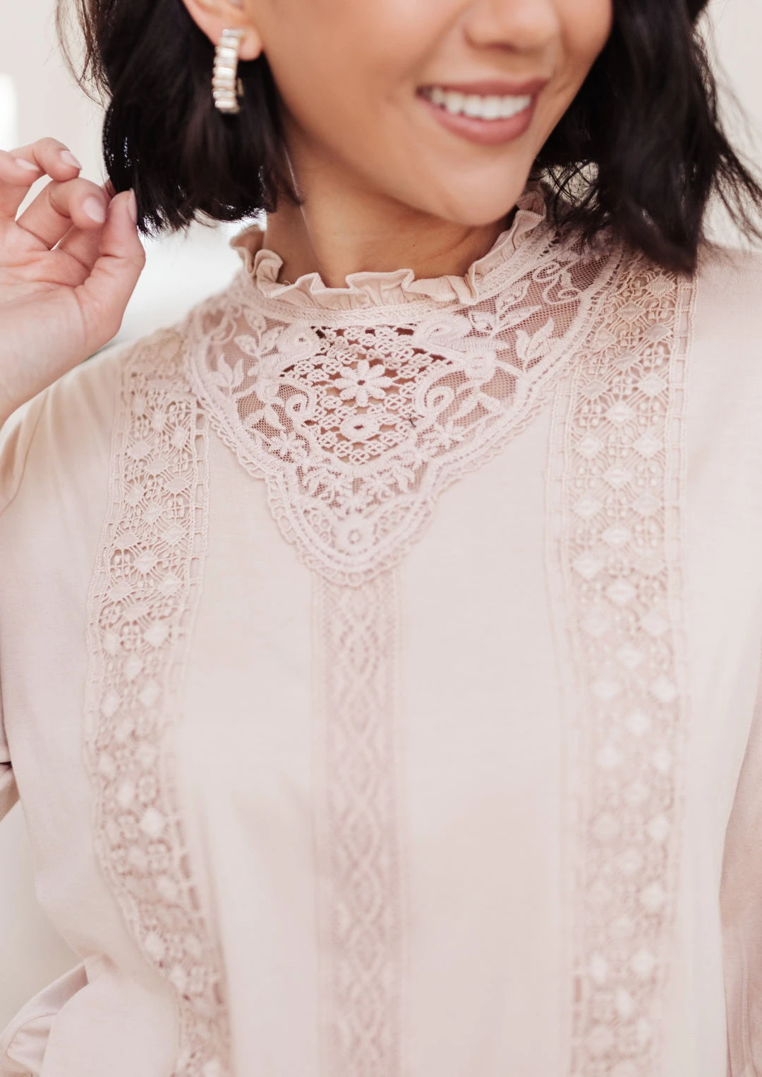 Ave Shops Picture This Blush Long Sleeve Top - Stylish & Comfortable Women's Blouse 4 Ave Shops Picture This Top In Blush Clothing