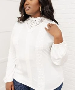 Ave Shops Picture This Top - Off White Long Sleeve Blouse for Women 36 Ave Shops Picture This Top In Off White Clothing