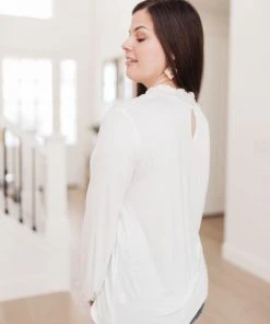 Ave Shops Picture This Top - Off White Long Sleeve Blouse for Women 48 Ave Shops Picture This Top In Off White Clothing