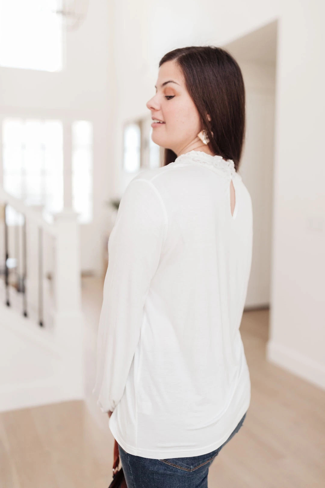Ave Shops Picture This Top - Off White Long Sleeve Blouse for Women 23 Ave Shops Picture This Top In Off White Clothing