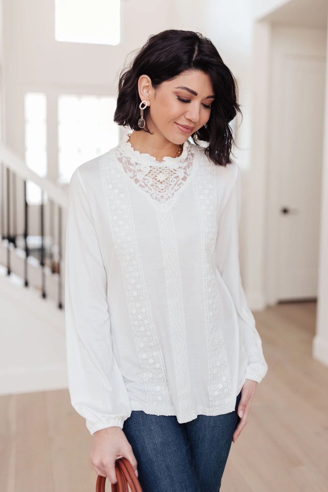 Ave Shops Picture This Top - Off White Long Sleeve Blouse for Women 22 Ave Shops Picture This Top In Off White Clothing