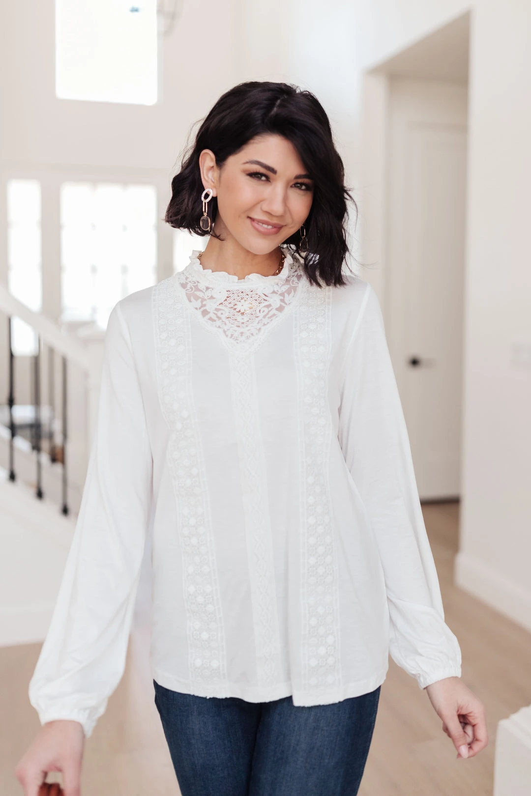 Ave Shops Picture This Top - Off White Long Sleeve Blouse for Women 3 Ave Shops Picture This Top In Off White Clothing