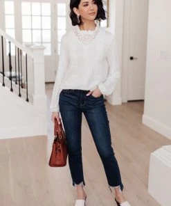 Ave Shops Picture This Top - Off White Long Sleeve Blouse for Women 41 Ave Shops Picture This Top In Off White Clothing