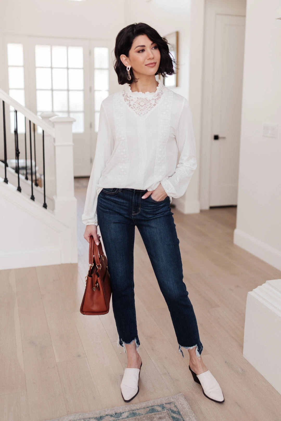 Ave Shops Picture This Top - Off White Long Sleeve Blouse for Women 16 Ave Shops Picture This Top In Off White Clothing