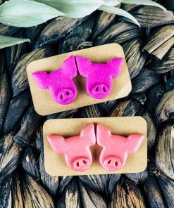 K Pig Earrings [Set Of 2]