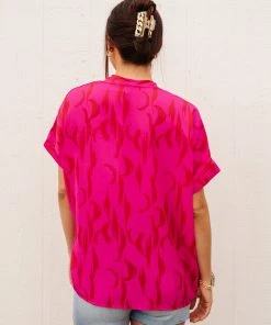 Ave Shops Clothing Pink Oasis Top