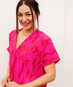 Ave Shops Clothing Pink Oasis Top