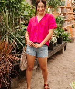 Ave Shops Clothing Pink Oasis Top