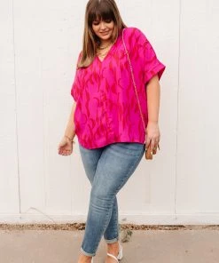 Ave Shops Clothing Pink Oasis Top