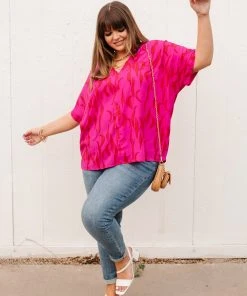 Ave Shops Clothing Pink Oasis Top