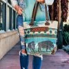 Hopofly Plain Horizon Tote Handbag