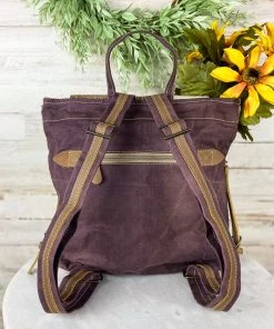 Sixtease Plum Aztec & Cowhide Backpack