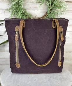 Sixtease Plum Aztec & Cowhide Concealed Carry Handbag
