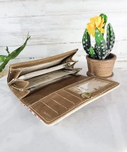 Sixtease Plum & Pink Aztec Wallet Handbags & Wallets