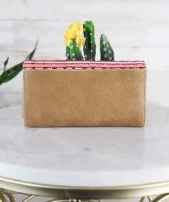 Sixtease Plum & Pink Aztec Wallet Handbags & Wallets