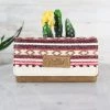 Sixtease Plum & Pink Aztec Wallet Handbags & Wallets