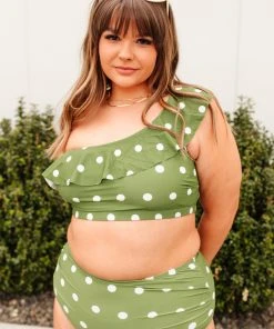 Ave Shops Polka Dot Oasis Swimsuit Top | Stylish & Comfortable Women's Swimwear 40 Ave Shops Swim Wear Polka Dot Oasis Swimsuit Top