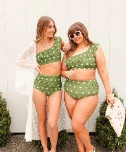 Ave Shops Polka Dot Oasis Swimsuit Top | Stylish & Comfortable Women's Swimwear 29 Ave Shops Swim Wear Polka Dot Oasis Swimsuit Top