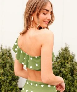 Ave Shops Polka Dot Oasis Swimsuit Top | Stylish & Comfortable Women's Swimwear 47 Ave Shops Swim Wear Polka Dot Oasis Swimsuit Top