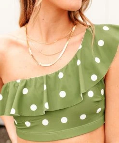 Ave Shops Swim Wear Polka Dot Oasis Swimsuit Top