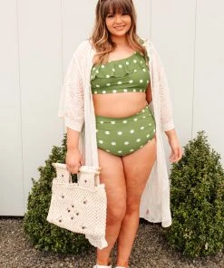 Ave Shops Polka Dot Oasis Swimsuit Top | Stylish & Comfortable Women's Swimwear 42 Ave Shops Swim Wear Polka Dot Oasis Swimsuit Top