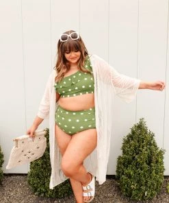 Ave Shops Swim Wear Polka Dot Oasis Swimsuit Top