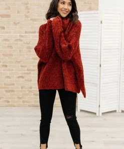 Ave Shops Popcorn And A Movie Sweater In Tomato Clothing