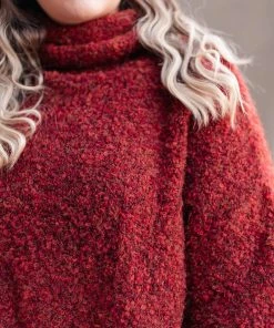 Ave Shops Popcorn And A Movie Sweater - Cozy Tomato Red Cardigan for Women 20 Ave Shops Popcorn And A Movie Sweater In Tomato Clothing