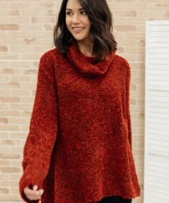 Ave Shops Popcorn And A Movie Sweater In Tomato Clothing