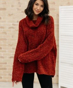 Ave Shops Popcorn And A Movie Sweater - Cozy Tomato Red Cardigan for Women 15 Ave Shops Popcorn And A Movie Sweater In Tomato Clothing