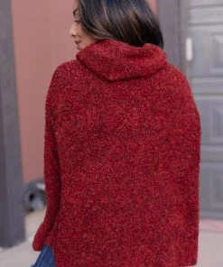 Ave Shops Popcorn And A Movie Sweater - Cozy Tomato Red Cardigan for Women 22 Ave Shops Popcorn And A Movie Sweater In Tomato Clothing