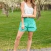Ave Shops Potential Energy Mint Shorts | Stylish Bottoms & Jeans for Every Occasion 2 Ave Shops Potential Energy Shorts In Mint Bottoms & Jeans
