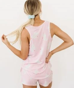 Ave Shops Prickly But Soft Tank In Pink